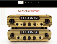 Tablet Screenshot of khanaudio.com